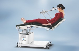 Neurosurgical procedure in sitting position, using Sugita Head Clamp      